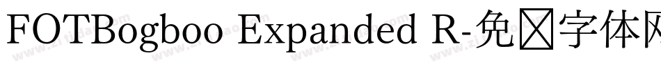 FOTBogboo Expanded R字体转换